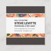 Visitekaartje: Handymandiensten Vierkante Visitekaartje (Achterkant)