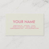 VISITEKAARTJE HARDE STROOM PINK (Achterkant)