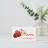 Visitekaartje hart (Staand voorkant)