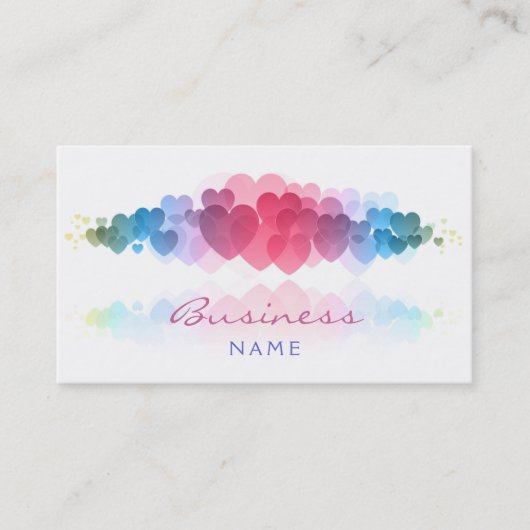 Visitekaartje hart (Voorkant)