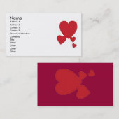 Visitekaartje hart (Voorkant / Achterkant)