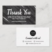 visitekaartje Hartelijk dank voor uw bestelling Mo (Voorkant / Achterkant)