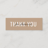 visitekaartje Hartelijk dank voor uw minimale best (Voorkant)