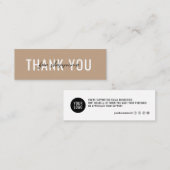 visitekaartje Hartelijk dank voor uw minimale best (Voorkant / Achterkant)