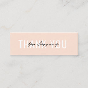 visitekaartje Hartelijk dank voor uw minimale best