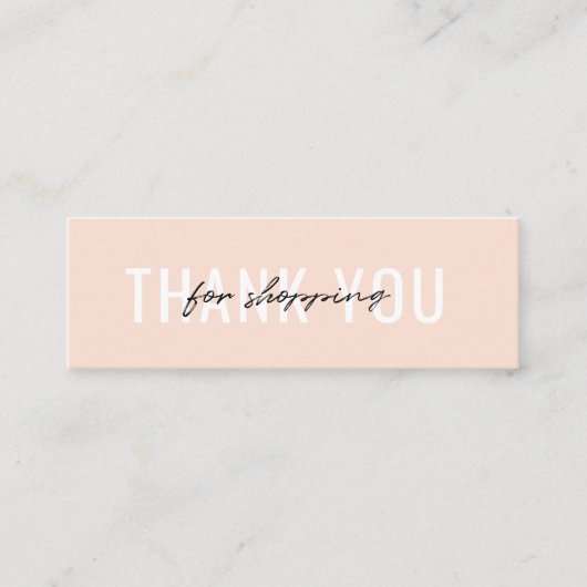 visitekaartje Hartelijk dank voor uw minimale best (Voorkant)