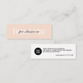 visitekaartje Hartelijk dank voor uw minimale best (Voorkant / Achterkant)