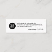 visitekaartje Hartelijk dank voor uw minimale best (Achterkant)