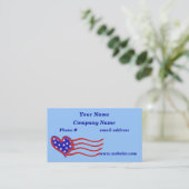 Visitekaartje hartvlag (Staand voorkant)