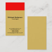 Visitekaartje hedendaagse moderne reisagent (Voorkant / Achterkant)