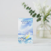 visitekaartje "Heeled Over" (Staand voorkant)