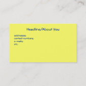 visitekaartje "Heeled Over" (Achterkant)