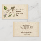 Visitekaartje Herbes de Provence (Voorkant / Achterkant)