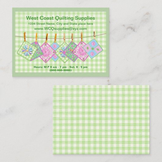 visitekaartje - Het Quleren van Koud - personalise (Voorkant / Achterkant)