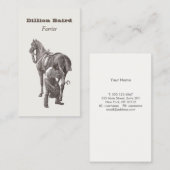 Visitekaartje Hoefijzer (Voorkant / Achterkant)