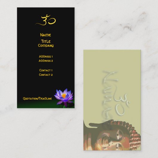 Visitekaartje, holistische Healers Visitekaartje (Voorkant / Achterkant)