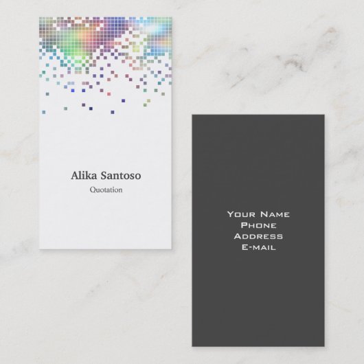 Visitekaartje hologram (Voorkant / Achterkant)