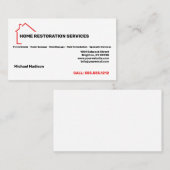 Visitekaartje Home Restoration Services (Voorkant / Achterkant)