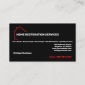 Visitekaartje Home Restoration Services (Voorkant)