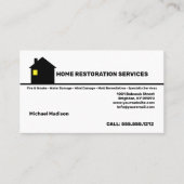 Visitekaartje Home Restoration Services (Voorkant)