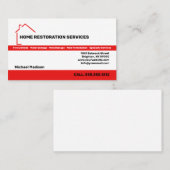Visitekaartje Home Restoration Services (Voorkant / Achterkant)