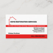 Visitekaartje Home Restoration Services (Voorkant)