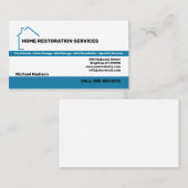 Visitekaartje Home Restoration Services (Voorkant / Achterkant)