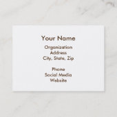 Visitekaartje Home Sweet Motor Home (Achterkant)