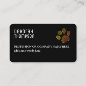 Visitekaartje honden Gezelschapsdieren (Voorkant)