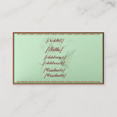 visitekaartje Horizontal Dandelion en Hummingbird (Achterkant)