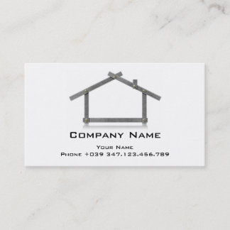 visitekaartje House Metal Meter Tool