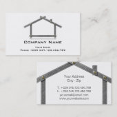 visitekaartje House Metal Meter Tool (Voorkant / Achterkant)