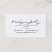 Visitekaartje hout (Achterkant)