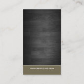 Visitekaartje hout (Achterkant)