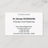 Visitekaartje Humble, Neutral & Dapper (Voorkant)