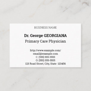 Visitekaartje Humble, Neutral & Dapper