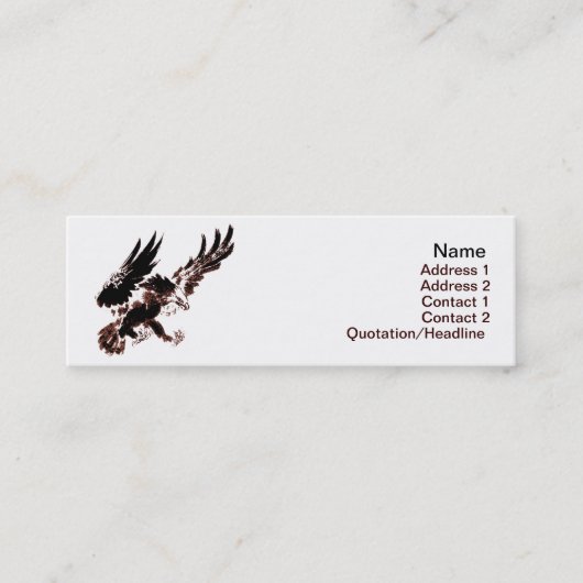 Visitekaartje Hunting Eagle (Voorkant)