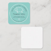 Visitekaartje Ideaal voor zelfgemaakte gebreide it (Voorkant / Achterkant)