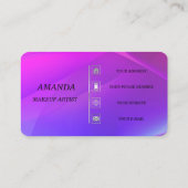 Visitekaartje ideeën voor make-up artiesten (Achterkant)