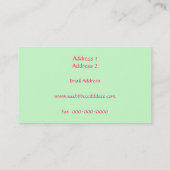 Visitekaartje illustratie (Achterkant)