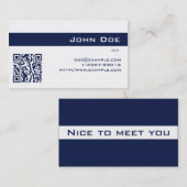 visitekaartje Imperial Dark Blue (Voorkant / Achterkant)