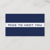 visitekaartje Imperial Dark Blue (Achterkant)