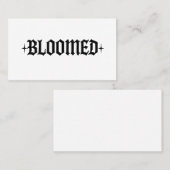 Visitekaartje in bloei (Voorkant / Achterkant)