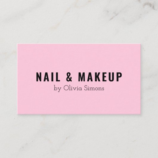 Visitekaartje in de vorm van minimalisme (Voorkant)