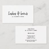 Visitekaartje in de vorm van minimalisme. (Voorkant / Achterkant)