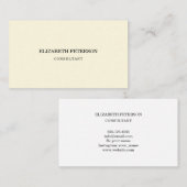 Visitekaartje in een minimalistische stijl. (Voorkant / Achterkant)