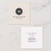 Visitekaartje in eenvoudige stijl. (Voorkant / Achterkant)