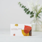 Visitekaartje in het najaar van afval (Staand voorkant)