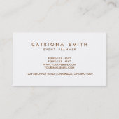 Visitekaartje in het najaar van afval (Achterkant)