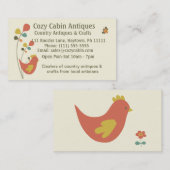 Visitekaartje in landstijl (Voorkant / Achterkant)